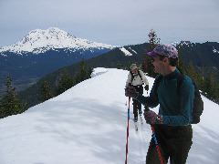 approaching high hut