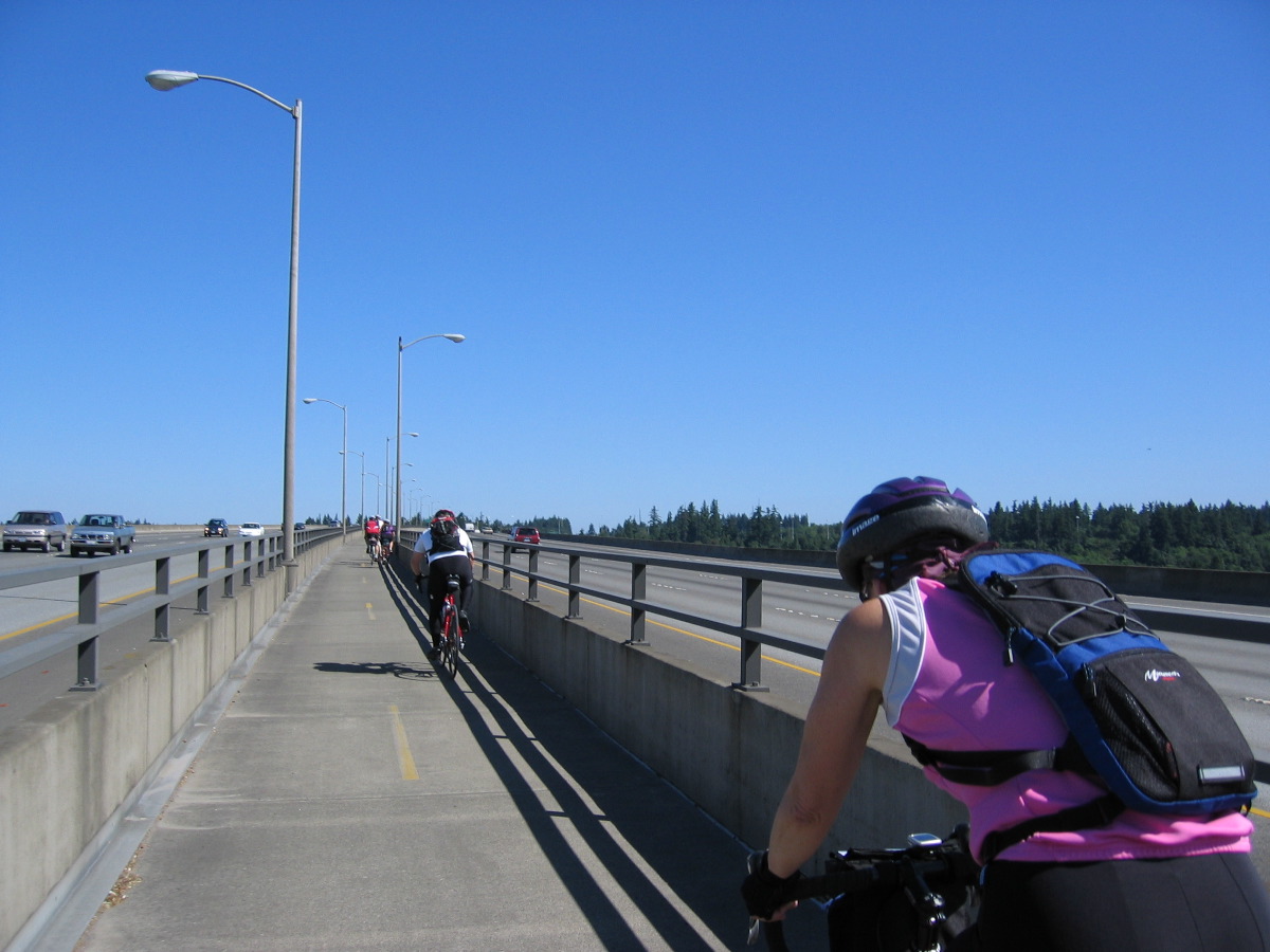 the only good thing about the I-205 bike path... is that it's there