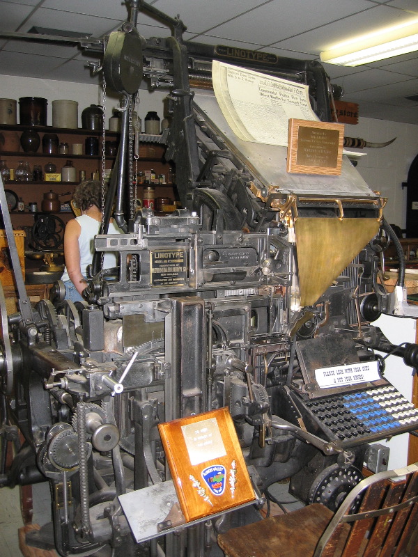 Kerby museum Linotype