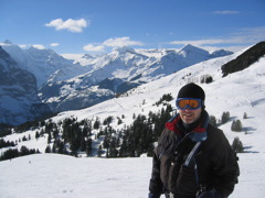 Oscar with some Alps