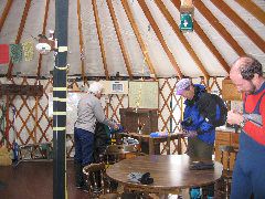 inside the Yurt