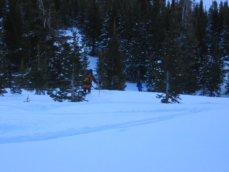 Cutting up the snow