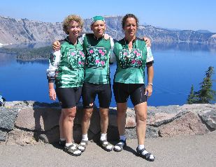 Nanci, Andrew & Nanette at Crater Lake