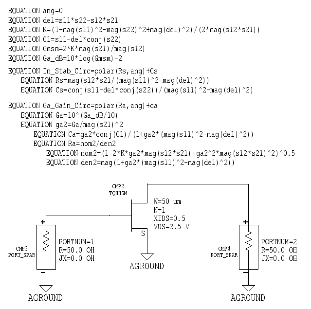 Gamma_s test circuit