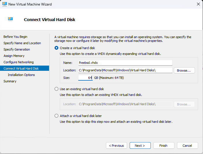 disk assignment