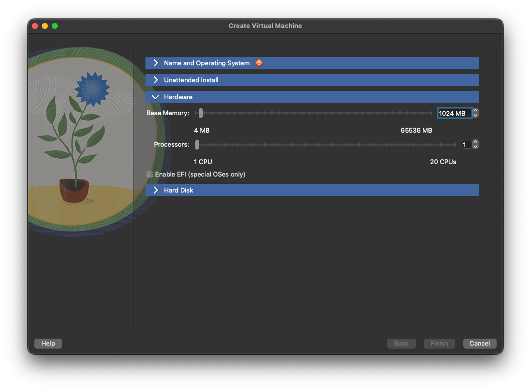 hardware settings