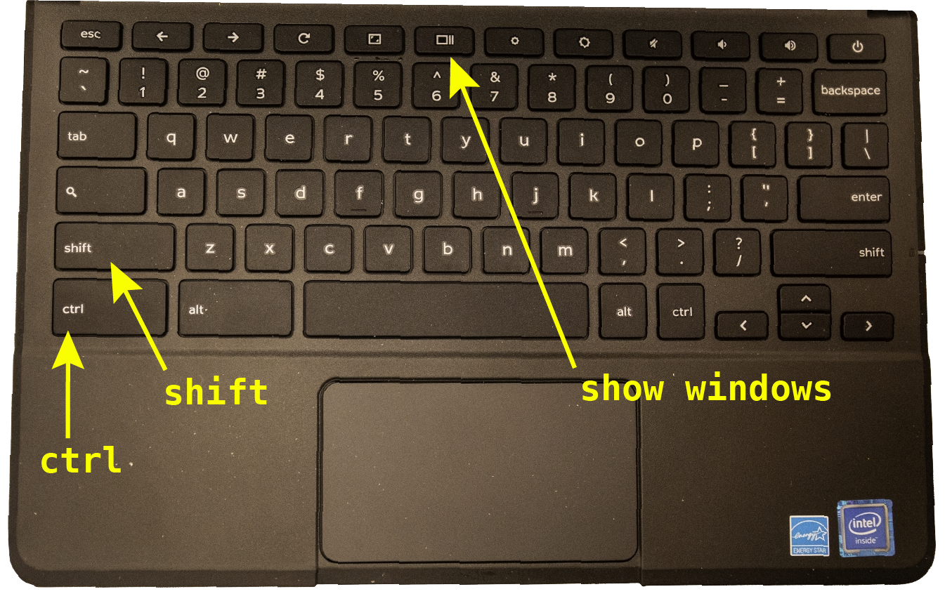 Chromebook Invention Bootcamp 2020   Chrome Screen Capture Keys Annotated 