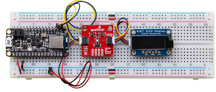 SparkFun SGP30 Sensor | Programming the Adafruit Feather nRF52840 