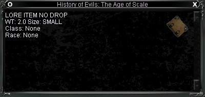 History of Evils: The Age of Scale